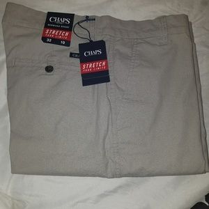 NWT men's chaps khakis size 32